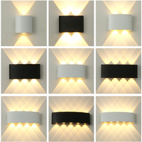 LED Wall Lamp IP65 Waterproof Outdoor Garden Yard Aisle Porch Light Indoor Living Room Bedside Sconce Lamp Aluminium 110V 220V