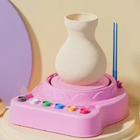 Electric Pottery Wheel Machine With Detachable ABS Basin Pottery Plate for Ceramic Working Clay Crafts DIY Hand Tools