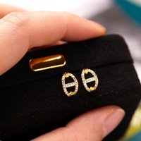 Elegant Zircon Pig Nose Ear Cuffs for Women Versatile Stylish Geometric Hoop Earrings Casual Party Jewelry Accessories Gifts