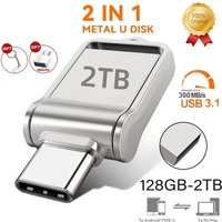 2TB Flash Drive High Speed USB 1TB 512GB Type-C Interface Dual-Use Flash Memory Stick For Mobile Phone Computer Disk 2026 New