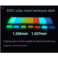 Not tritium 1.5 × 6mm 1.5 x 7mm High Brightness Night Light Tube Not tritium Glass Tube Art Knife Edc Resin Material
