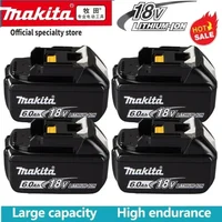 Makita Akku für Makita 18V 6,0Ah Elektrowerkzeug DDF487 DGA404 DTW700 DHP487 DTD173 BL1850 BL1860 Lithium-Ionen-Akku Ersatz