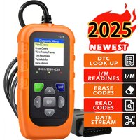 Obd2 Scanner Diagnostic Tool with Voltage Tester, Obdii Engine Fault Code Reader, Eobd + Can Charging Tester, Insulation (Orange)
