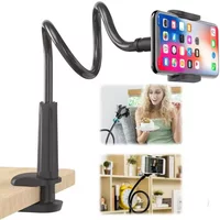Gooseneck Cell Phone Holder,Gooseneck Bed Phone Holder,Desk Flexible Long Arm Phone Mount Lazy Bracket For iPhone Xiaomi Samsung