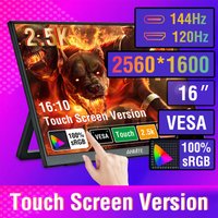 Anmite 16-Inch 2.5K Portable Monitor 144Hz/120Hz 1600P HDR Low Blue Light For XBox PS4 / 5 Switch Cell Phone PC Loptop Extension