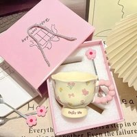 New butterfly high-value ceramic cup, home gift box for girlfriends and sisters, creative gift box