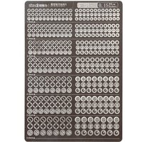 Model Photo Etched Detail Parts Round Groove Detailing Kit for MG 1/100 HG 1/144 Model Armor Screw Detail Add-on Part Etch Sheet