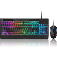 Redragon S151 Gaming Keyboard & Mouse Combo, 104 Keys K525 Wired RGB Membrane Keyboard and 10000 DPI Wired M616 Gaming Mouse