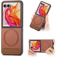 Fabric Cloth Leather Magnetic Case for Motorola Moto Razr 60 50 Ultra 40 5G 2022 Cover Shockproof Mag-safe Wireless Charge Shell