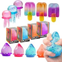 Soft Jelly Squeeze Stretchy Axolotl Fun Squeeze Birthday Supplies Anti-Anxiety Gift Sensory Squeeze Toy for Stress Relief
