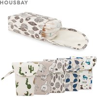 Baby Diaper Bag Reusable Waterproof Wet/Dry Storage Nappy Bag For Disposable Carrying Diaper Clothes Organizer Handbag