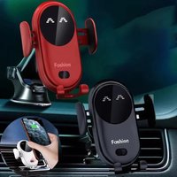 Automatic Clamping Infrared Induction Car Wireless Charger Stand for IPhone 11 12 13 14 Pro Max Samsung Galaxy S20 21 Plus
