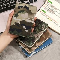 A6 Camo Oxford Cloth Notebook Portable Minimalist Green Journal for Study&Field Notes Durable Oxford Fabric Lightweight Notebook