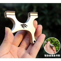 NEW Pocket Bow Titanium Alloy Wire Cutting Bow Head No Binding Stainless Steel Flat Leather Competitive Bow