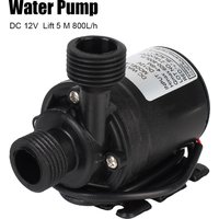 Pompe à eau Submersible DC 12V, pour système de refroidissement, fontaines, chauffage domestique, 800L/H, 5M, moteur sans balais Ultra silencieux