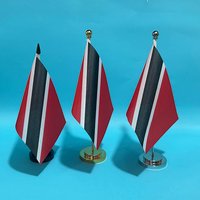 SKY FLAG Office Desk Flag Of Trinidad and Tobago flag 14x21cm polyester Trinidad and Tobago National Flag Desk Ornaments Flags