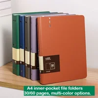 A4 PP File Folder with 30 Inner Pocket Paper Organizer Document Holder for Office School Data Management