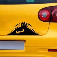 Waterproof Scratch Cover Peeking Auto Self-adhesive Sticker 3D Big Eyes Sticker Car Styling Headlight Decoration