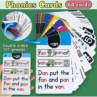 1Pcs Montessori English Phonics Learning Cards Kindergarten Educational Toys For Children Teacher Teaching Aid Flashcards