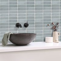 5/10 Sheets Self Adhesive Sqaure Wall Tiles Stickers Peel and Stick Waterproof Oil-proof Vinyl Wallpaper for Home Decoration