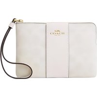 COACH Artificial Leather Clutch Regular Women's White
