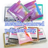 Belgium Imported Professional Shimmering Luster Metallic Color Soft Clay DIY Doll Flowers Pot Ornament Decoration Shimmer Clay