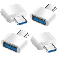 usb2.0 adapter, usb female to Type-C male converter, suitable for reading USB flash drives, keyboards and mice(Black, white)