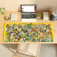 Cartoon The S-Simp-sonsS Mouse Pad Non-slip Desk Mat PC Laptop Accessories Rubber Office Keyboard Large Gamers Decoracion