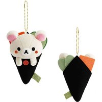 Rilakkuma Plush Toy Japanese New Sushi Series Kawaii Bag Charm Backpack Hanging Ornament Soft Stuffed Keychain Girl Gift