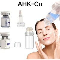 20Pin 0.5mm Microneedle Titanium Needle Roller Stamp With AHK‑Cu Serum Applicator For hair microneedle infusion