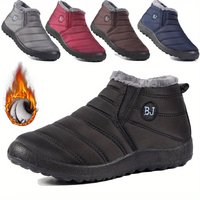 Wasserdichte, rutschfeste, warme Schneeschuhe für Damen, bequeme Low-Top-Wanderschuhe