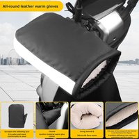 AliExpress NONE 1 Pair Motorcycle Handlebar Muffs Winter cycling gloves Waterproof Handle bar Mitts Snowmobile E-Bike Motorbike Thermal Gloves