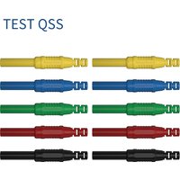 QSS 10PCS 4MM Banana Plug Female Socket Copper Extension Cord Connector DIY Electrical Connector Q.10051