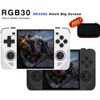 NEW RGB30 Retro Pocket 720*720 4 Inch Ips Screen Built-in WIFI RK3566 Open-Source Handheld Game Console Children's Gifts