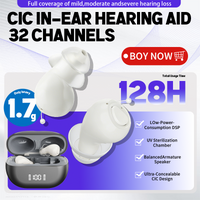 32-Channel Hearing Aid UV Sterilization Intelligent Noise Reduction For Deafness/Elderly High-Quality Invisible Hearing Aid