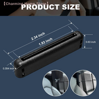 【M】2/4Pcs Seat Belt Anti-skid Fixing Limiter Seat Belt Adjuster Clip Car Safety Belt Stopper Buckle Clamp Limiter Car Accessory