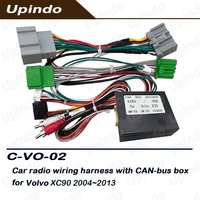 For Volvo XC90 2004-2013 Car Radio Accessory Cable with CAN-Bus Wiring Harness Connector Socket Decoder Adapter Auto Audio