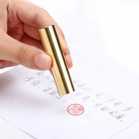 Custom Metal Personal Stamps Round Chinese Name Special Stamp Portable Exquisite Teacher Painter Calligraphy Painting Brass Seal