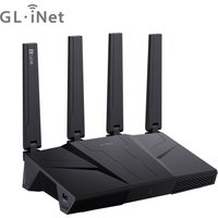 GL.iNet GL-BE9300 Flint 3 Tri-Band WiFi 7 Router High Speed Gaming Long Range 5x 2.5G VPN Compatible with Fiber Optic Modem