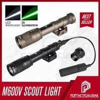 SOTAC M600V Scout Light IR Flashlight LED Whie Light Storbe Flash Weaponlight For Hunting Airsoft with Original Markings