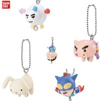 In Stock Bandai Crayon Shin-Chan Series Keychain Vol.2 Sasuke Action Kamen Charms Collection Decoration Model Toy Gifts