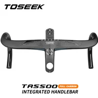 TOSEEK TR5500 Bicycle Handlebar T800Carbon Handlebar Integrated Road 28.6mm Integrated Road Handlebar With Bike Computer Holder