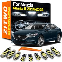 ZITWO 13Pcs LED Interior Dome Reading Light Bulb Kit For Mazda 6 Mazda6 2014 2016 2017 2018 2019 2020 2021 2022 Car Accessories