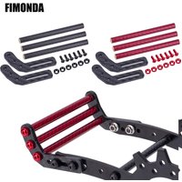 Optimum Approach Angle Carbon Fiber Front Bumper for 1/10 RC Crawler Axial SCX10 TRX4 LCG Dodge Power Wagon Cab Cliffhanger Body