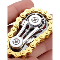 AliExpress Sprocket Flywheel Flywheel Flying Top Flying Disk Anti-Anxiety Ornaments Metal Bicycle Chain EDC Rotating Flying Disk Adult Toy