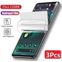 3 Stück HD-Hydrogelfolie für Google Pixel 7 Pro 7A 8 8A 6 6A 5A 5 9 XL Displayschutzfolie