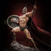 1/24 Scale Resin Figure Assembled Model Kit LEONIDAS King of Sparta Warriors Hobby Miniature Unassembled Unpainted Diorama Toys