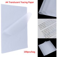 100pcs A4 Translucent Tracing Paper Copy Transfer Printing Drawing Paper Sheet