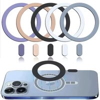 1-5 pcs For iPhone 17 16 15 Pro Max Magnetic Sticker Metal Ring For Magsafe Wireless Charging Circle Charge Disk Magnet Stickers