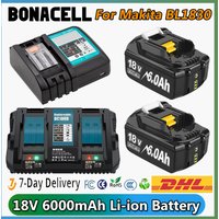 Für Makita BL1830 Akku 6000 mAh 18 V BL1830 BL1815 BL1860 BL1840 Werkzeug Ersatz Batterie Mit 4A/6A Ladegerät